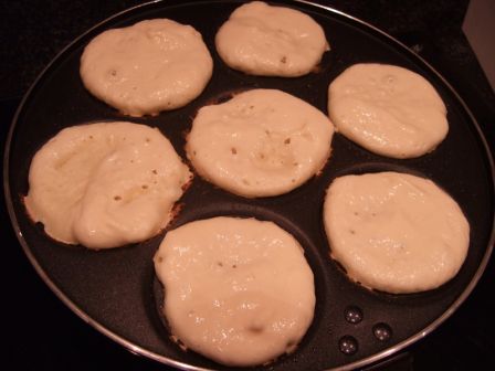 Pancake ricotta (en cours de cuisson)