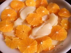 Salade poire orange caramélisée -- montage