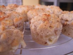 muffins roquefort noix vue intermédiaire